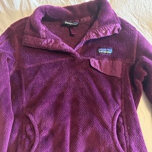 Purple Patagonia pullover, Patagonia half snap pull over, Patagonia jacket